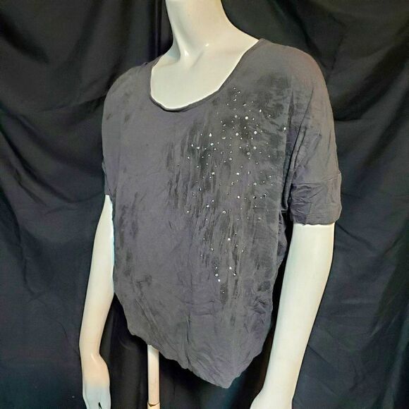 Express Gray & Black Short Sleeve Tee Shirt (XS) - Picture 1 of 5